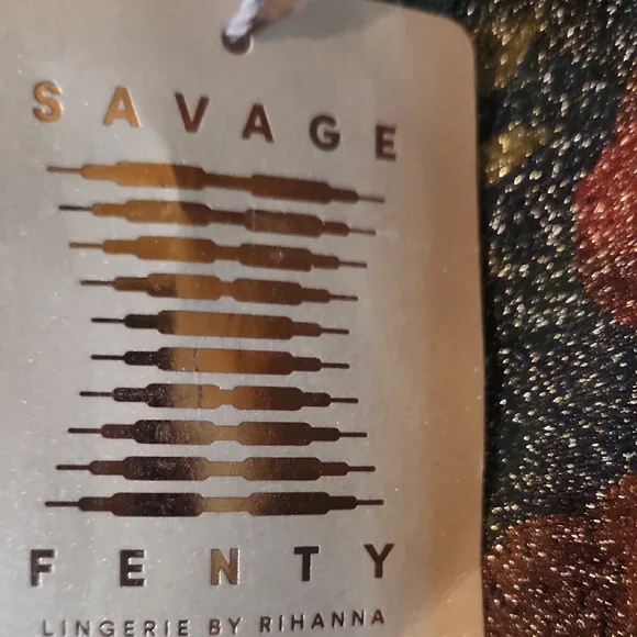 Savage X Fenty Blue and Yellow Asymmetrical Bodysuit - Picture 2 of 4